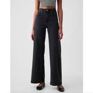 Gap High Rise Stride Wide-Leg Jeans (28)